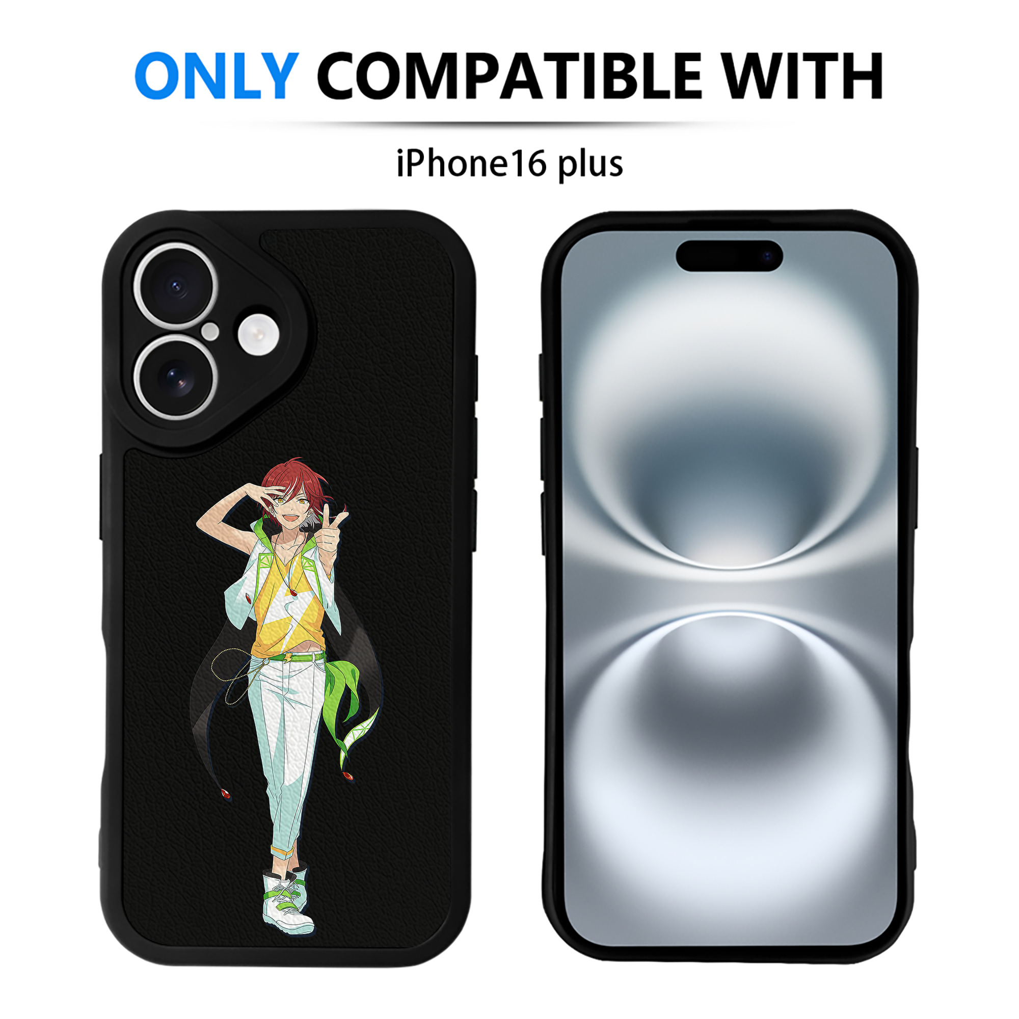 （画像用） あんさんぶるスターズ! Ensemble Stars 【iPhone 16シリーズ対応】シリコンスマホケース（レザー調） 材質：シリコン